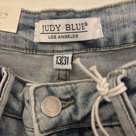 Judy Blue Straight Leg Blue Jeans High-Rise - Picture 3 of 6